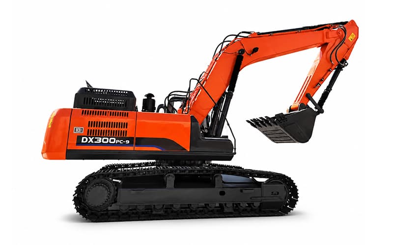 DX300PC-9 29,5 tonų vikšrinis ekskavatorius: didelės galios, didelės talpos kaušas – universalus kasybos ir žemės darbų